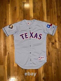 TEXAS RANGERS Rawlings AUTHENTIC Grey Blank Jersey 40 Rodriguez Gonzalez 2001