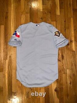 TEXAS RANGERS Rawlings AUTHENTIC Grey Blank Jersey 40 Rodriguez Gonzalez 2001