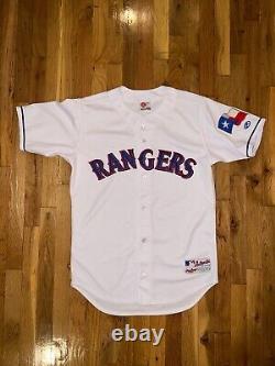 TEXAS RANGERS Rawlings AUTHENTIC White Blank Jersey 40 Rodriguez Gonzalez Greer