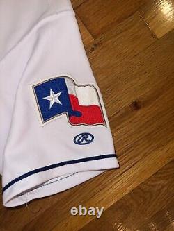 TEXAS RANGERS Rawlings AUTHENTIC White Blank Jersey 40 Rodriguez Gonzalez Greer