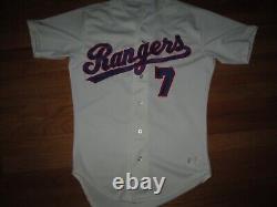 TEXAS RANGERS Vtg 1990s Authentic RAWLINGS Baseball Jersey Ivan Rodriguez #7 40
