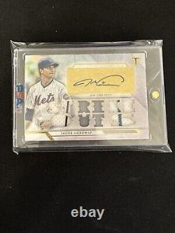 TEXAS RANGER! Topps Triple Threads Jacob DeGrom 11/18 Patch Auto 4 Color Patch