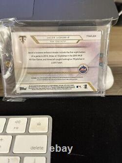 TEXAS RANGER! Topps Triple Threads Jacob DeGrom 11/18 Patch Auto 4 Color Patch