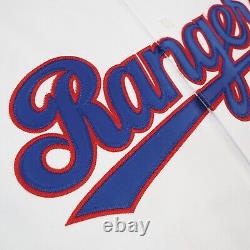 Texas Rangers 1993 Cooperstown Throwback Men's Home White Jersey with Patch