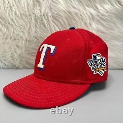 Texas Rangers 2010 MLB World Series Fitted Field New Era Hat Size 7 5/8