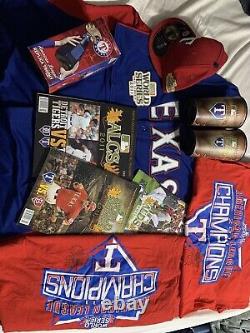Texas Rangers 2011 World Series Moreland Authentic Jersey Hat Cups Programs MLB