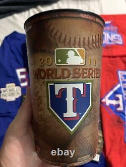 Texas Rangers 2011 World Series Moreland Authentic Jersey Hat Cups Programs MLB