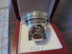 Texas Rangers 2023 Championship Ring. C. Seager Amazing High Quality. Stunning