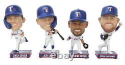 Texas Rangers 2023 World Series Champions 4 Pack Mini Bobble Bobblehead Set