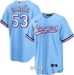 Texas Rangers Adolis García #53 Nike Men's Light Blue Official MLB Player Jersey