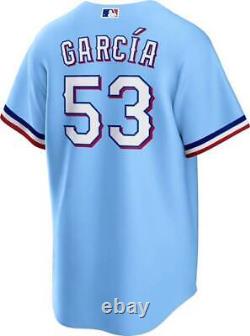 Texas Rangers Adolis García #53 Nike Men's Light Blue Official MLB Player Jersey