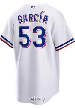 Texas Rangers Adolis García #53 Nike Men's White Home Official MLB Player Jersey