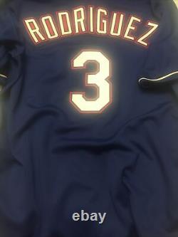 Texas Rangers Alex Rodriguez Authentic Rawlings Blue Jersey Size 52