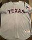 Texas Rangers Authentic On-field Majestic Gray Away Jersey Size 52/2xl 6200