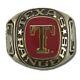 Texas Rangers Classic Goldplated Mlb Ring