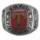 Texas Rangers Classic Silvertone Mlb Ring