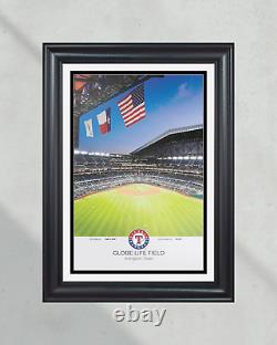 Texas Rangers Globe Life Field Framed Print