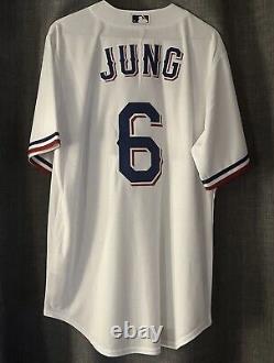 Texas Rangers Josh Jung 2023 World Series Nike Jersey Size Medium Brand New