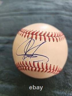 Texas Rangers Josh Jung Signed Autographed Auto Ball Baseball ROMLB Rawlings