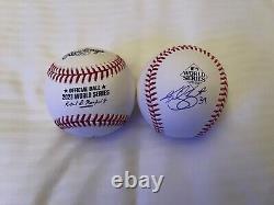 Texas Rangers KIRBY YATES Signed OML 2023 World Series Baseball