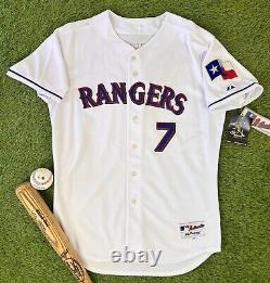 Texas Rangers Kenny Lofton BNWT Authentic Majestic MLB Baseball Jersey Vintage