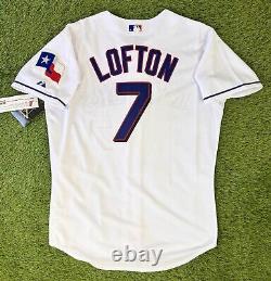 Texas Rangers Kenny Lofton BNWT Authentic Majestic MLB Baseball Jersey Vintage