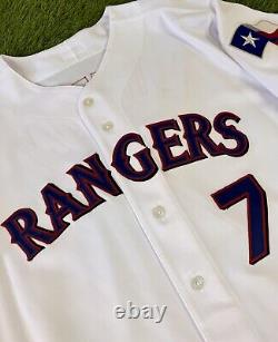 Texas Rangers Kenny Lofton BNWT Authentic Majestic MLB Baseball Jersey Vintage