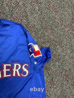 Texas Rangers MLB Baseball Authentic Diamond On Field Blue Rare Size 48