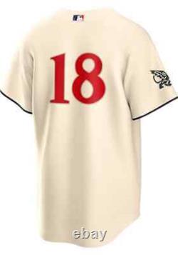 Texas Rangers Mitch Garver #18 Nike Cream 2023 City Connect MLB Player Jersey