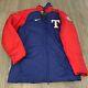 Texas Rangers Nike Authentic Collection Dugout Full-zip Jacket Men's Size Small
