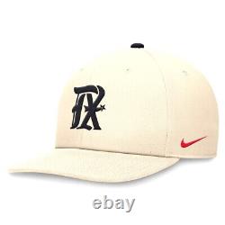 Texas Rangers Nike City Connect Pro Snapback Hat Natural M/L