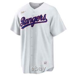 Texas Rangers Nike Home Cooperstown Collection Team Jersey Men's MLB Throwback