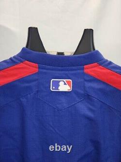 Texas Rangers Quarter-Zip Pullover AUTHENTIC Majestic MLB Collection ADULT