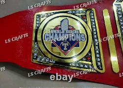 Texas Rangers World Series 2023 Championship Belt 2MM Brass