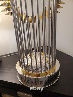 Texas Rangers World Series Champion Trophy Exact Size