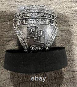 Texas Rangers World Series Ring -Lone Star Member Exclusive