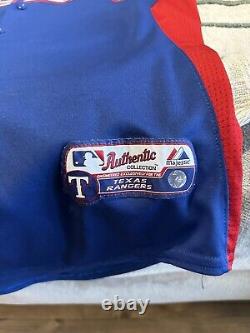 Texas rangers majestic jersey xl