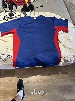 Texas rangers majestic jersey xl