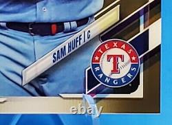 Topps Chrome Gold Rookie Refractor Sam Huff Texas Rangers 41 of 50 Parallel 2021