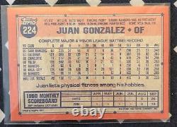 Ultra Rare Error 1991 Topps Juan Gonzalez Error Card #224 (Wrong DOB) Mint