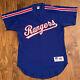 Vintage 90s Authentic Texas Rangers Russell Bp Jersey 44 Shirt Nike Canseco