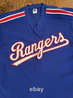 VINTAGE 90s Authentic TEXAS Rangers RUSSELL BP Jersey 44 Shirt Nike Canseco