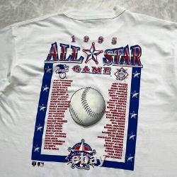 VTG DS 90s MLB ALL STAR 1995 TEXAS RANGERS SALEM SPORTSWEAR T-SHIRT SIZE L
