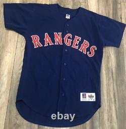 VTG Russell Athletic Diamond Collection Texas Rangers MLB Jersey Men's 44 USA