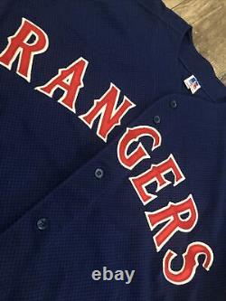 VTG Russell Athletic Diamond Collection Texas Rangers MLB Jersey Men's 44 USA
