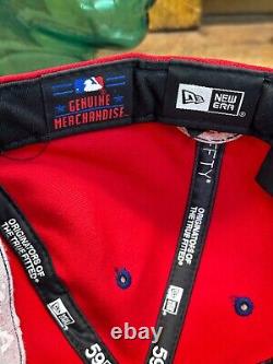 VTG Texas Rangers Fitted Cap 100% Wool Hat MLB New Era Size 7 3/8 Baseball