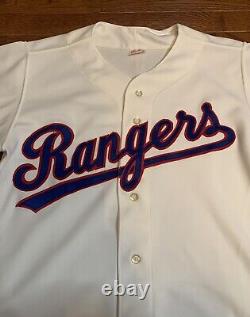 Vintage 1980's Rawlings Made In USA Texas Rangers Baseball Jersey Stitched Clean