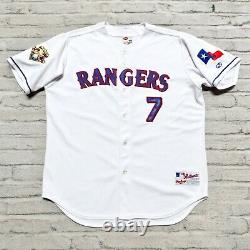 Vintage 2001 Texas Rangers Ivan Rodriquez Baseball Jersey Authentic Sewn