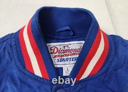Vintage 90's Starter Jacket MLB Texas Rangers Size Large Diamond Collection