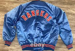 Vintage Chalk Line Texas Rangers Satin Jacket Logo Patch Baseball Sz Mens XL USA